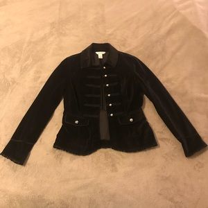 WHITE HOUSE BLACK MARKET Velvet Jacket *size 2*